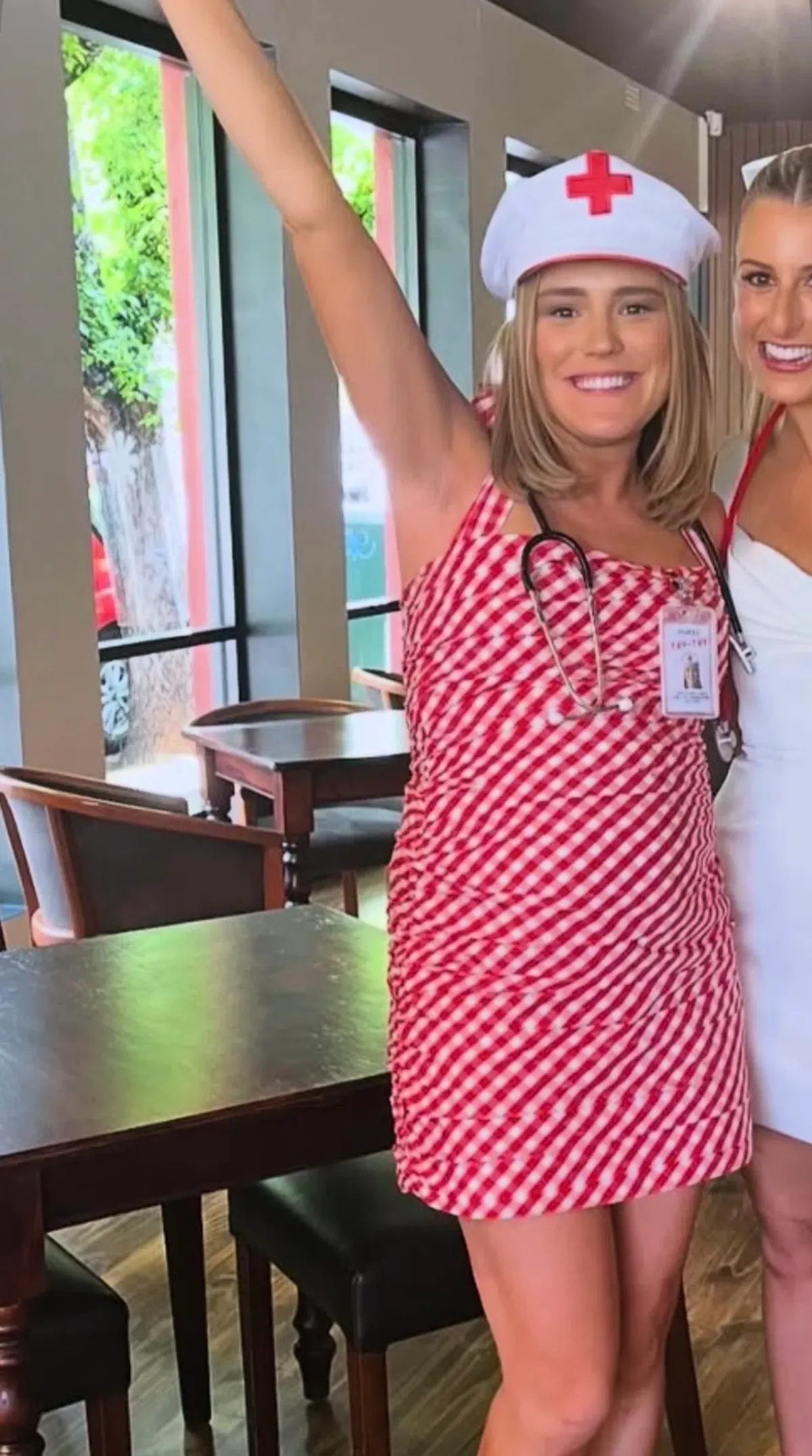 Bernadette Kitty Mini Dress - Image 2