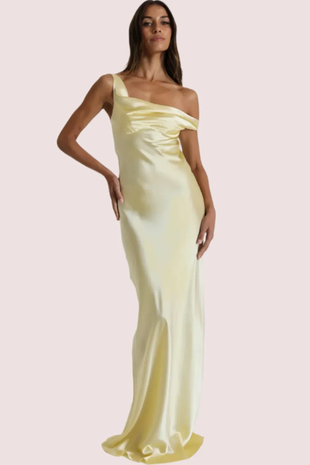 Natalie Rolt Monika Gown Butter Yellow Size 10 for rent on The Volte - main image