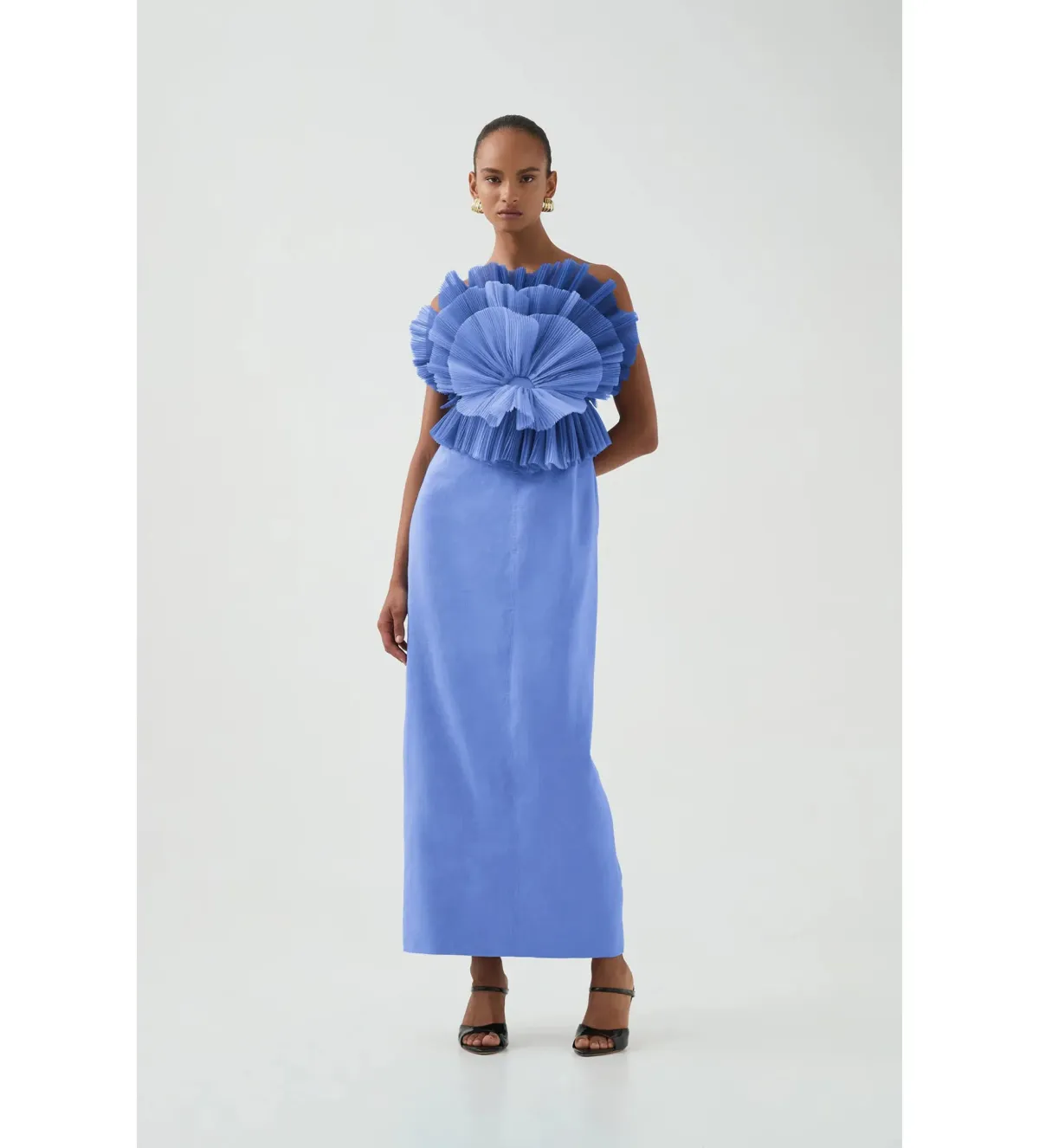 Aje Kira Midi Dress Ocean Wave Size 10 - Image 1