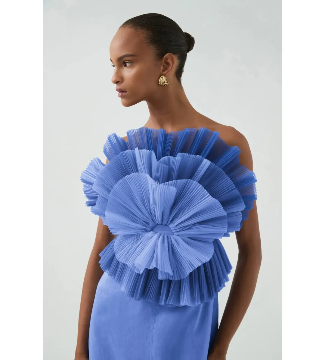 Aje Kira Midi Dress Ocean Wave Size 10 for rent on The Volte - main image