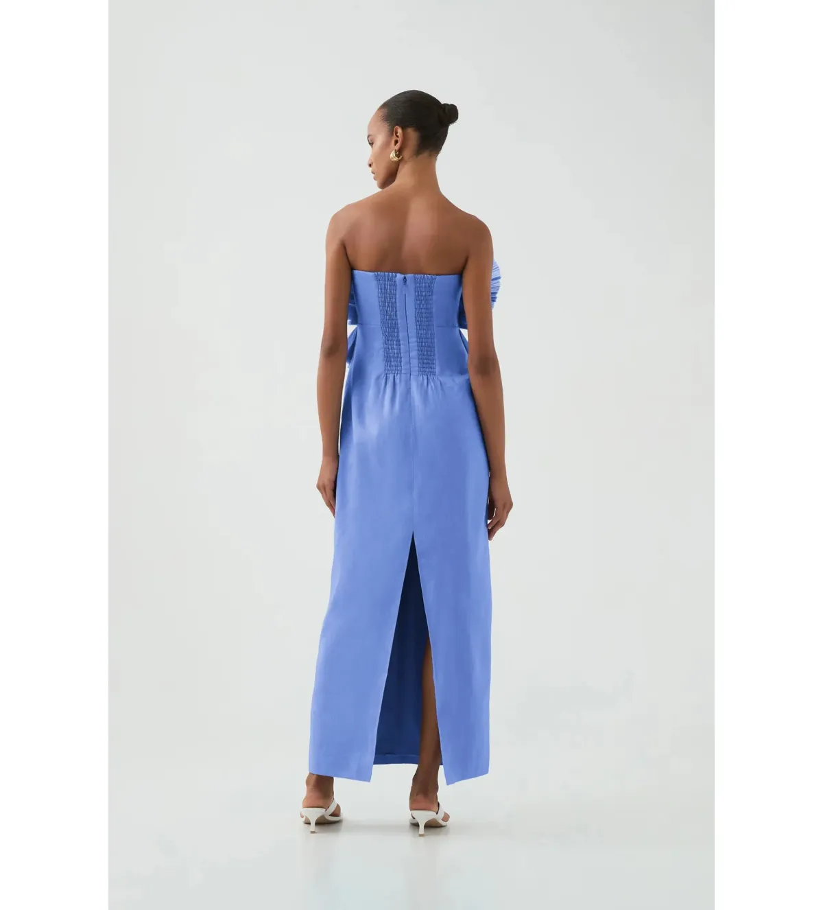 Aje Kira Midi Dress Ocean Wave Size 10 - Image 3