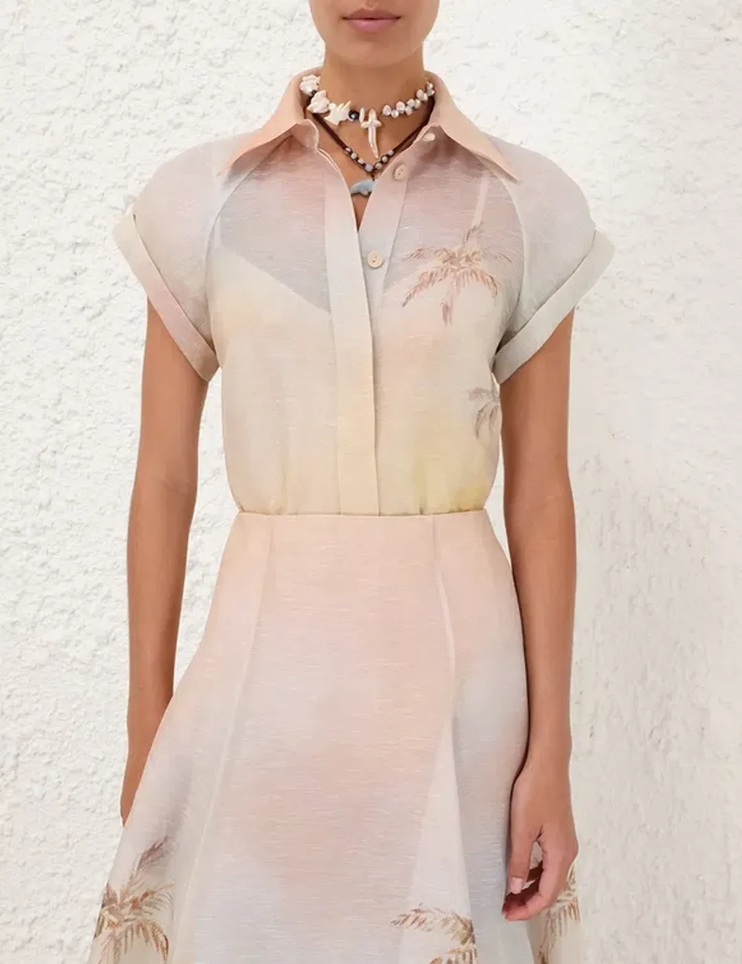Zimmermann Illuminate Fitted Blouse Size 12 for rent on The Volte - main image