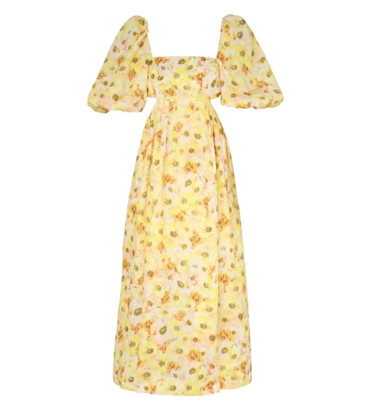 Zimmermann Lightburst Cut Out Midi Dress Size 1/AU 10 - Image 3