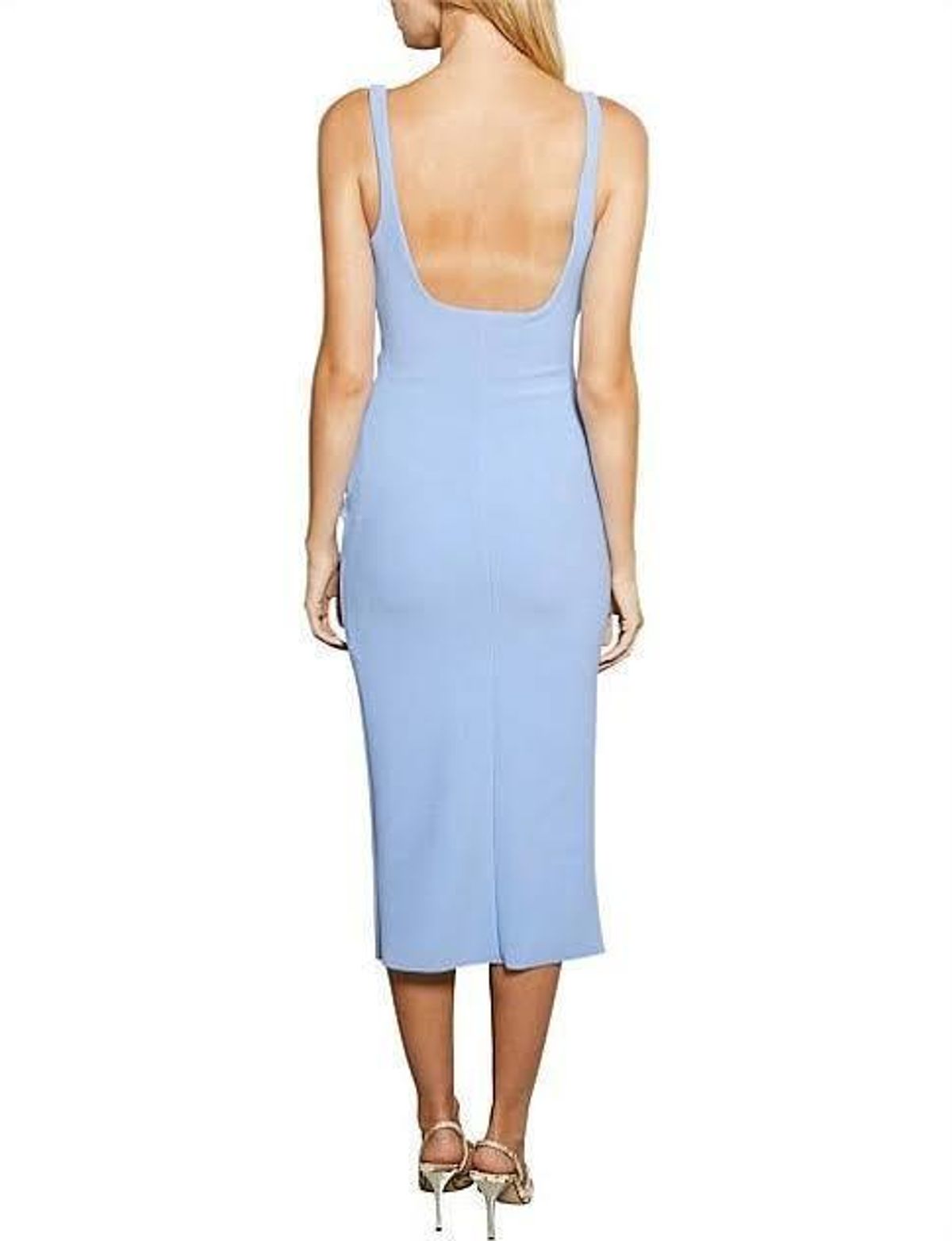 Bec & Bridge Karina Tuck Midi Dress Blue Size AU 8 - Image 2