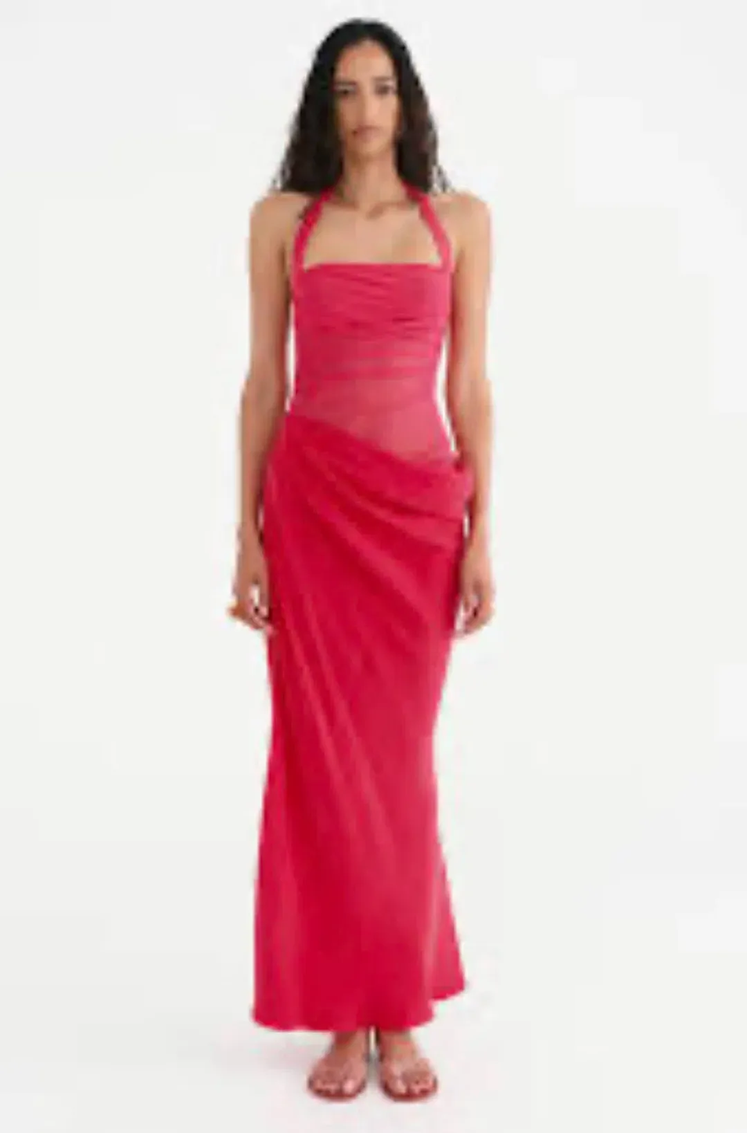 Benni Gina Maxi Dress Watermelon Size 6 for rent on The Volte - main image