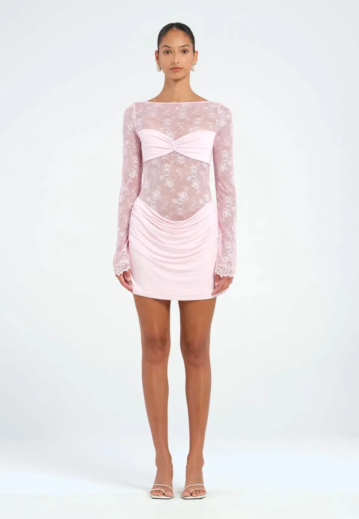 Benni Oskar Mini Dress in Baby Pink Size 8 - Image 1