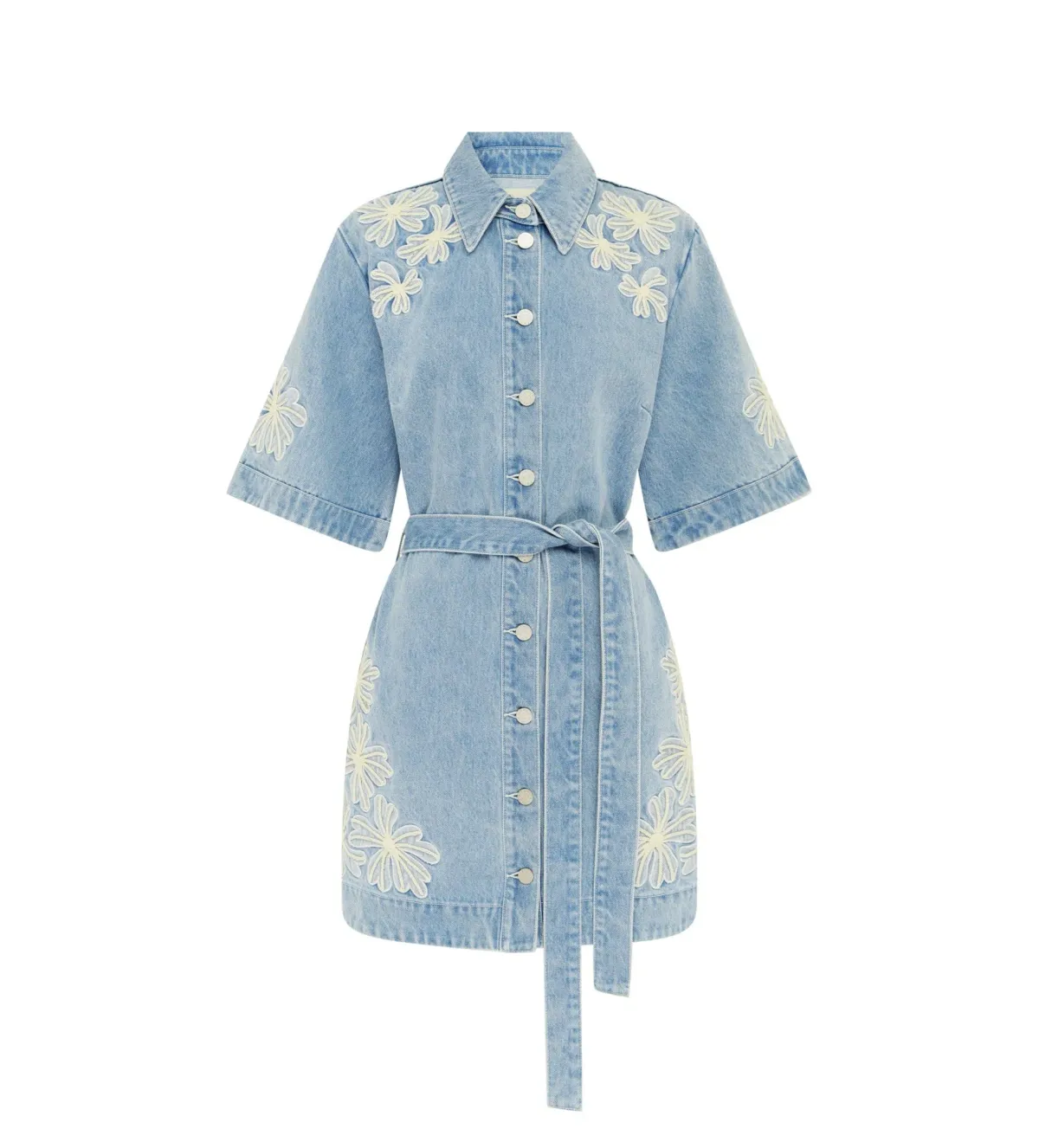 Alemais Charlene Denim Mini Dress Size AU 16  - Image 5