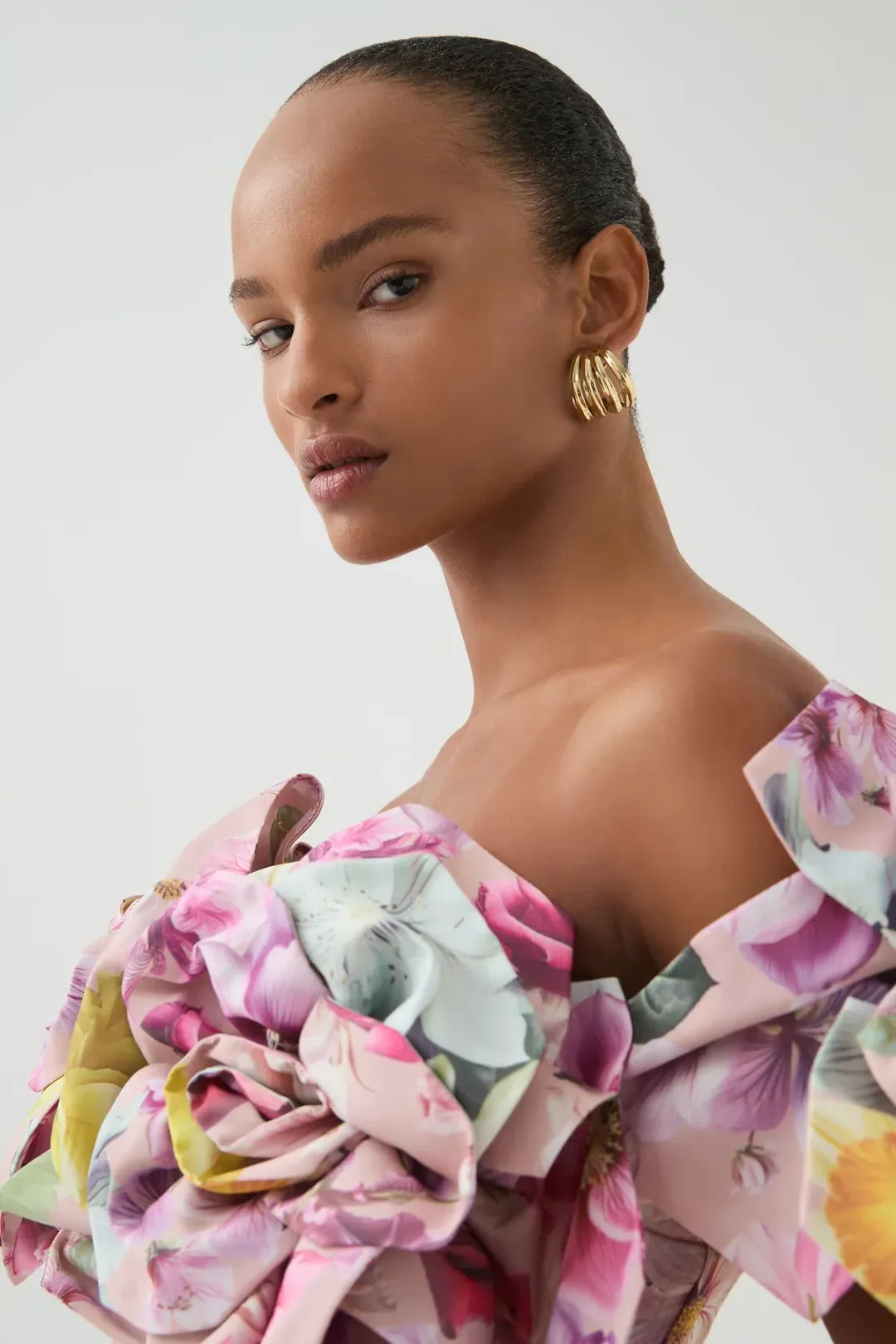 Aje Misha Maxi Dress Floral Pink Size 8 for rent on The Volte - main image