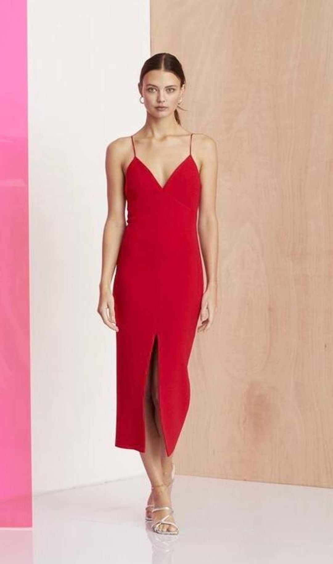 Bec and Bridge C’est Magnifique Split Dress Red  for rent on The Volte - main image