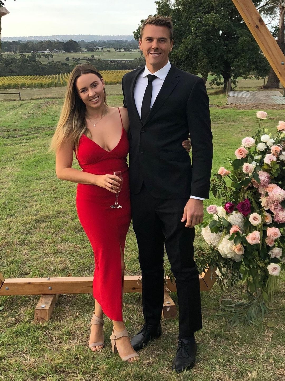 Bec and Bridge C’est Magnifique Split Dress Red  for rent on The Volte - main image