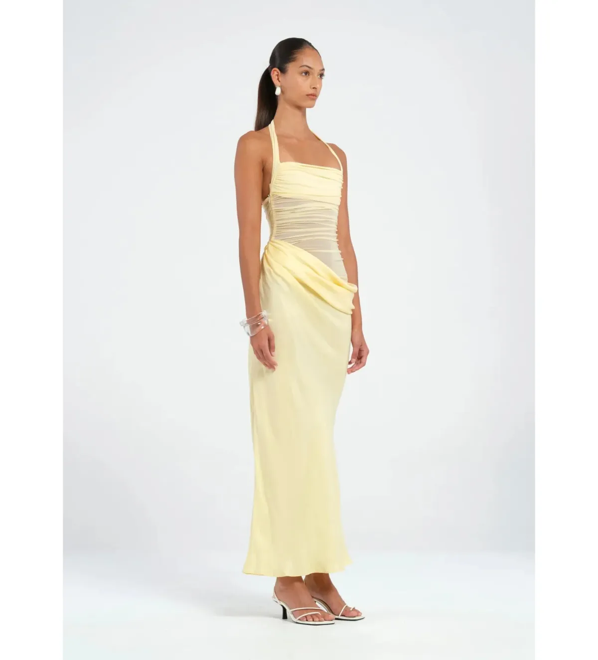 Benni Gina Maxi Dress in Butter Size AU 8 - Image 2