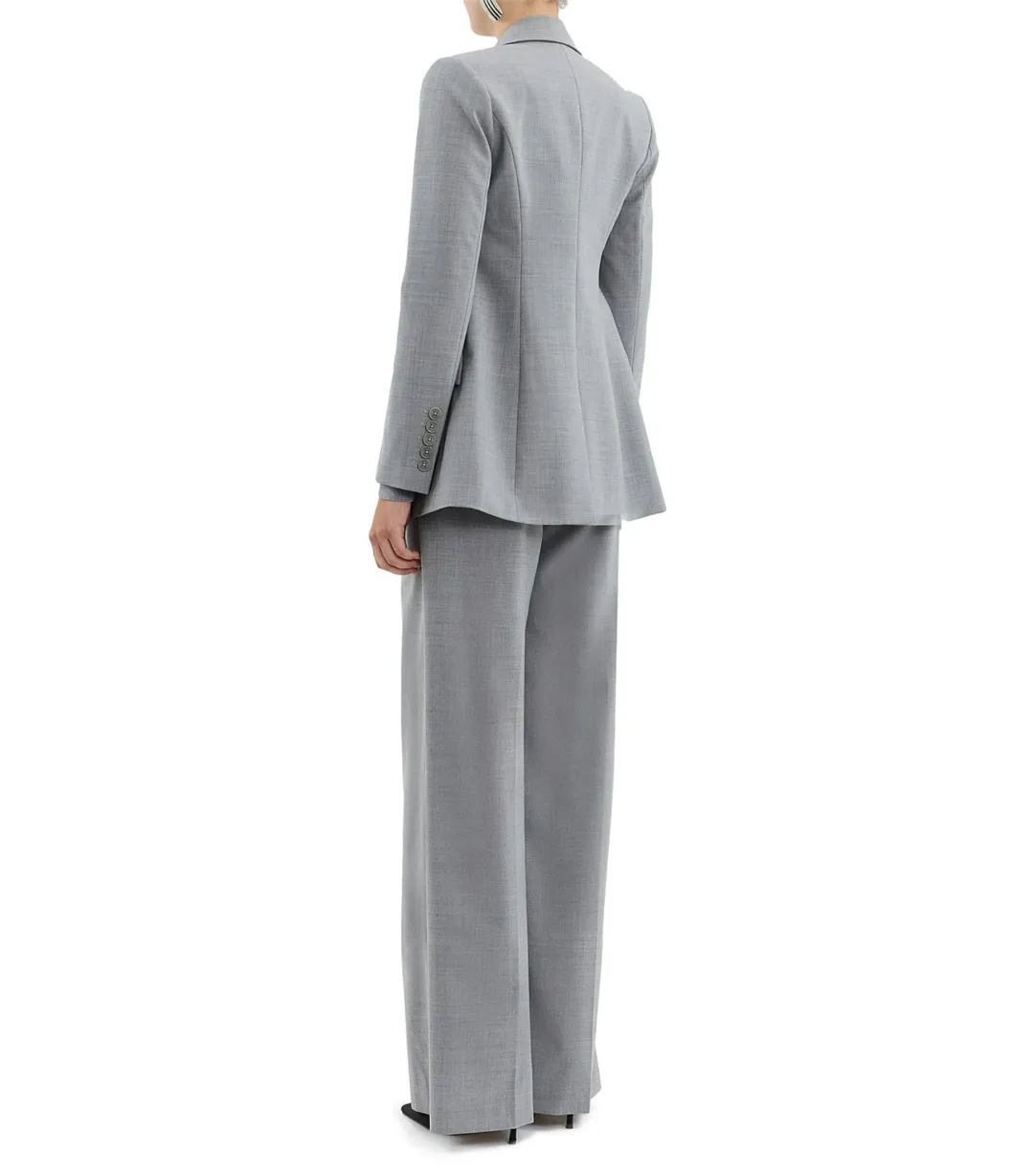Rebecca Vallance Benoit Loose Fit Blazer in Grey Size AU 6 for rent on The Volte - main image