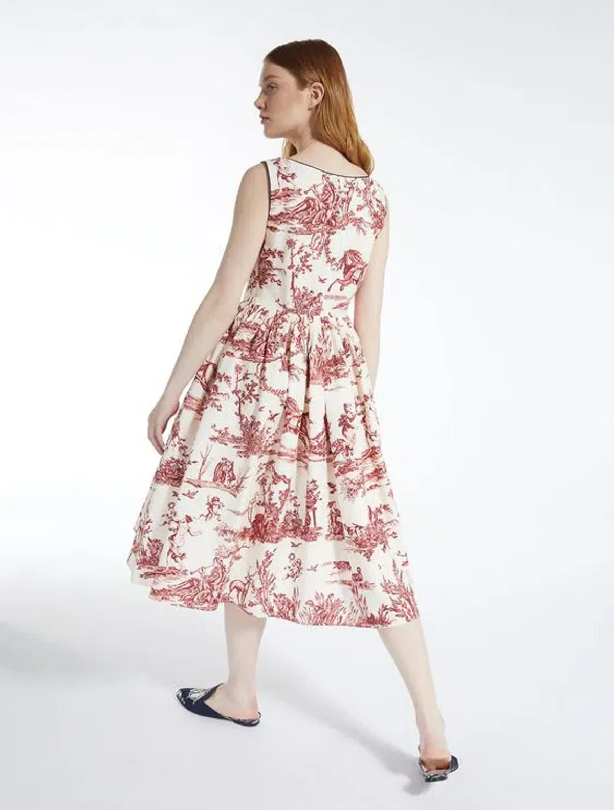 Max Mara Trophy Day Dress Print Size 8 - Image 2