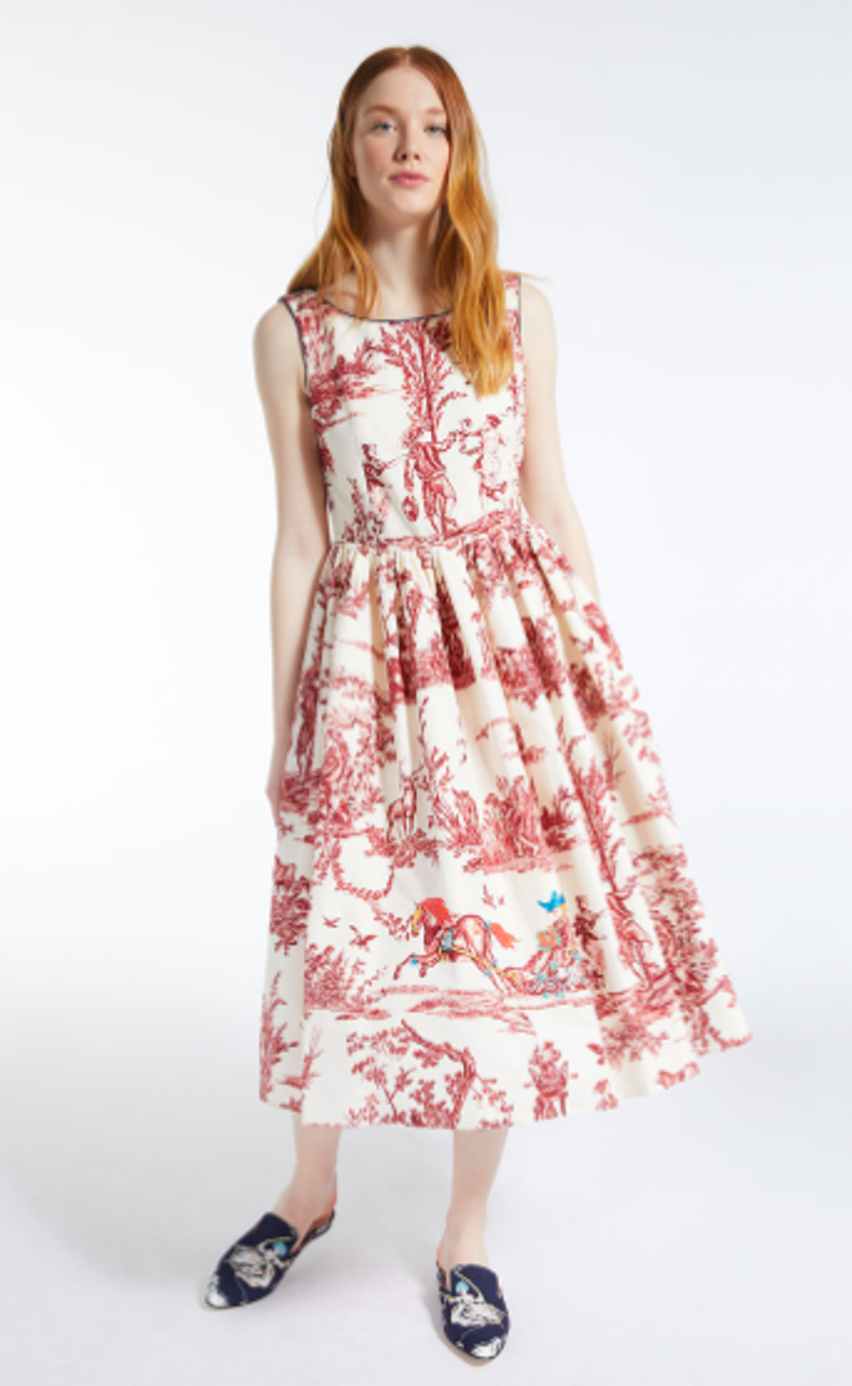 Max Mara Trophy Day Dress Print Size 8 - Image 3