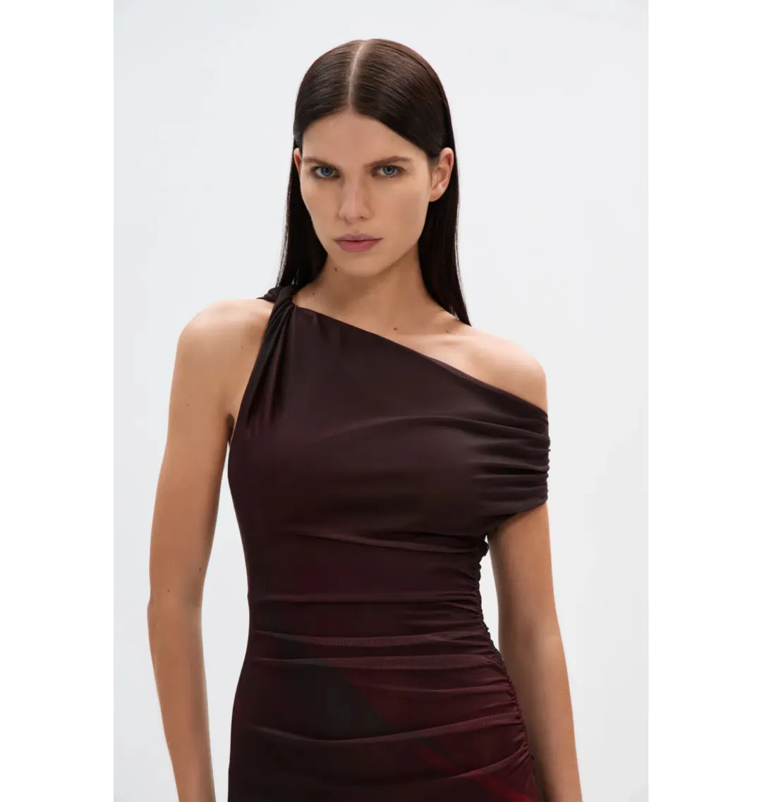 MISHA The Nyra Mesh Gown Venus Print Size AU 6 for rent on The Volte - main image