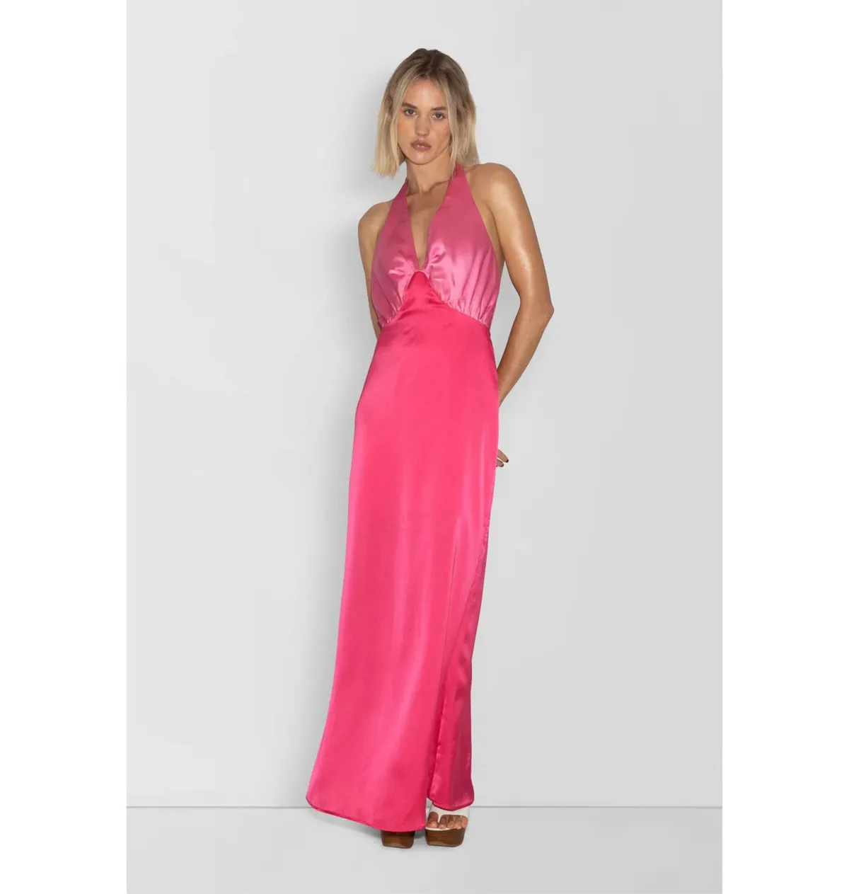 The Wolf Gang Oahu Slip Dress Hot Pink Size XL / AU 14 - Image 4