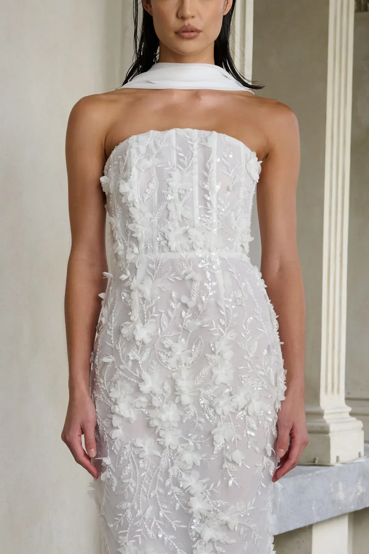 Eliya The Label Paulina Midi Dress White Size 14 - Image 4