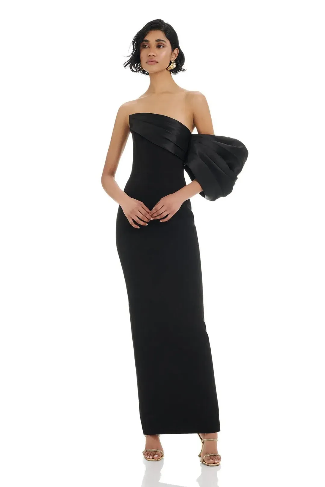 Eliya the Label Heinrich Gown Black Size 12/L for rent on The Volte - main image