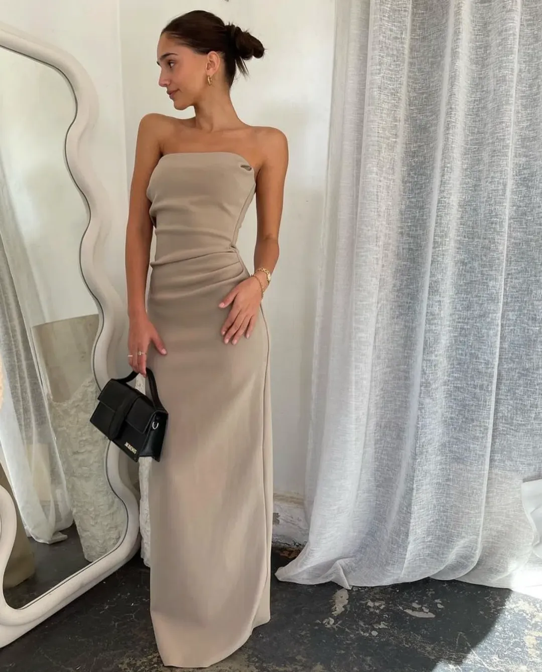 TOJHÀ Desiree Dress in Stone Size 6 for rent on The Volte - main image