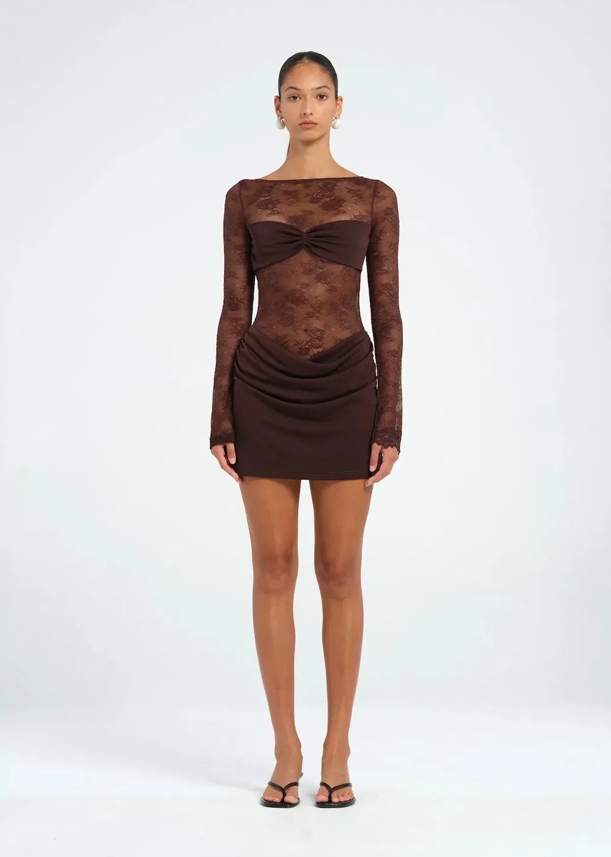 BENNI Oskar Mini Dress Brown Size 8 / AU 8 - Image 1