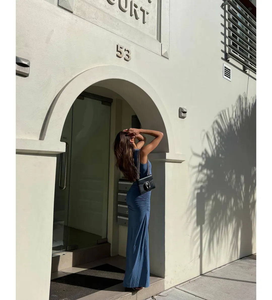 Kookai Alannah Maxi Dress Blue Size AU 8 for rent on The Volte - main image