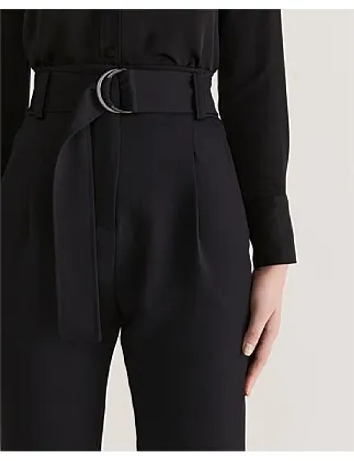 Saba Dharma Belted Slim Pants in Black Size AU 4 - Image 10