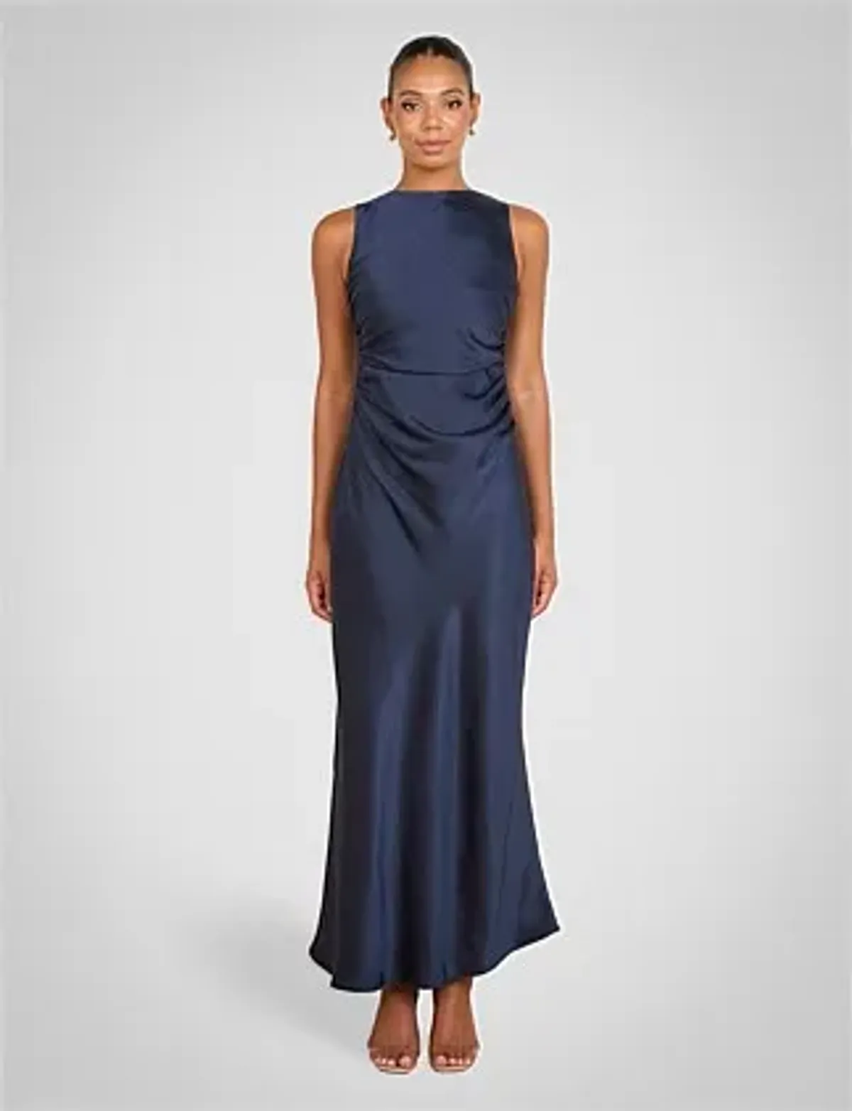 Pilgrim Gita Boat Neck Dress In Navy Size AU 10 - Image 1