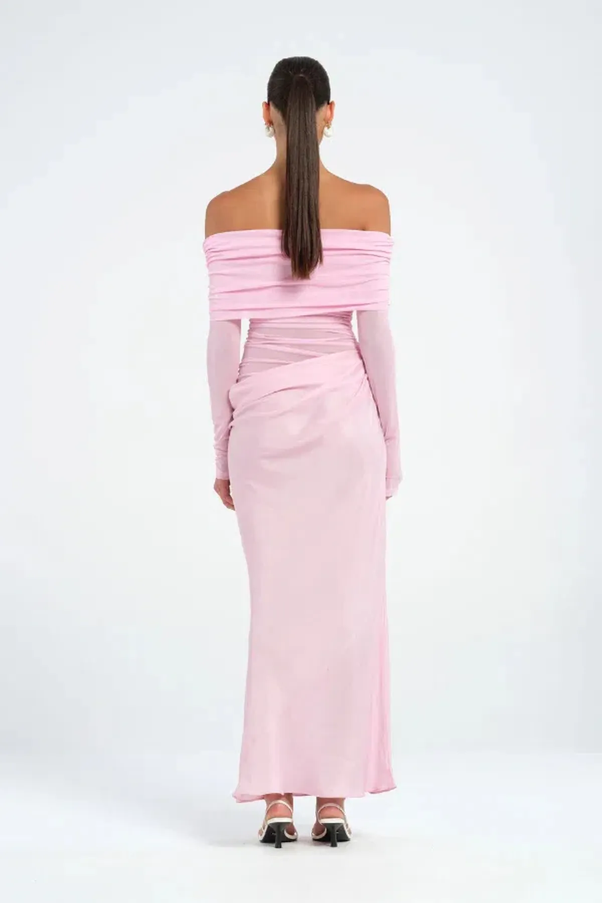 Benni Yasmin Off Should Baby Pink Dress Size 6 - Image 2