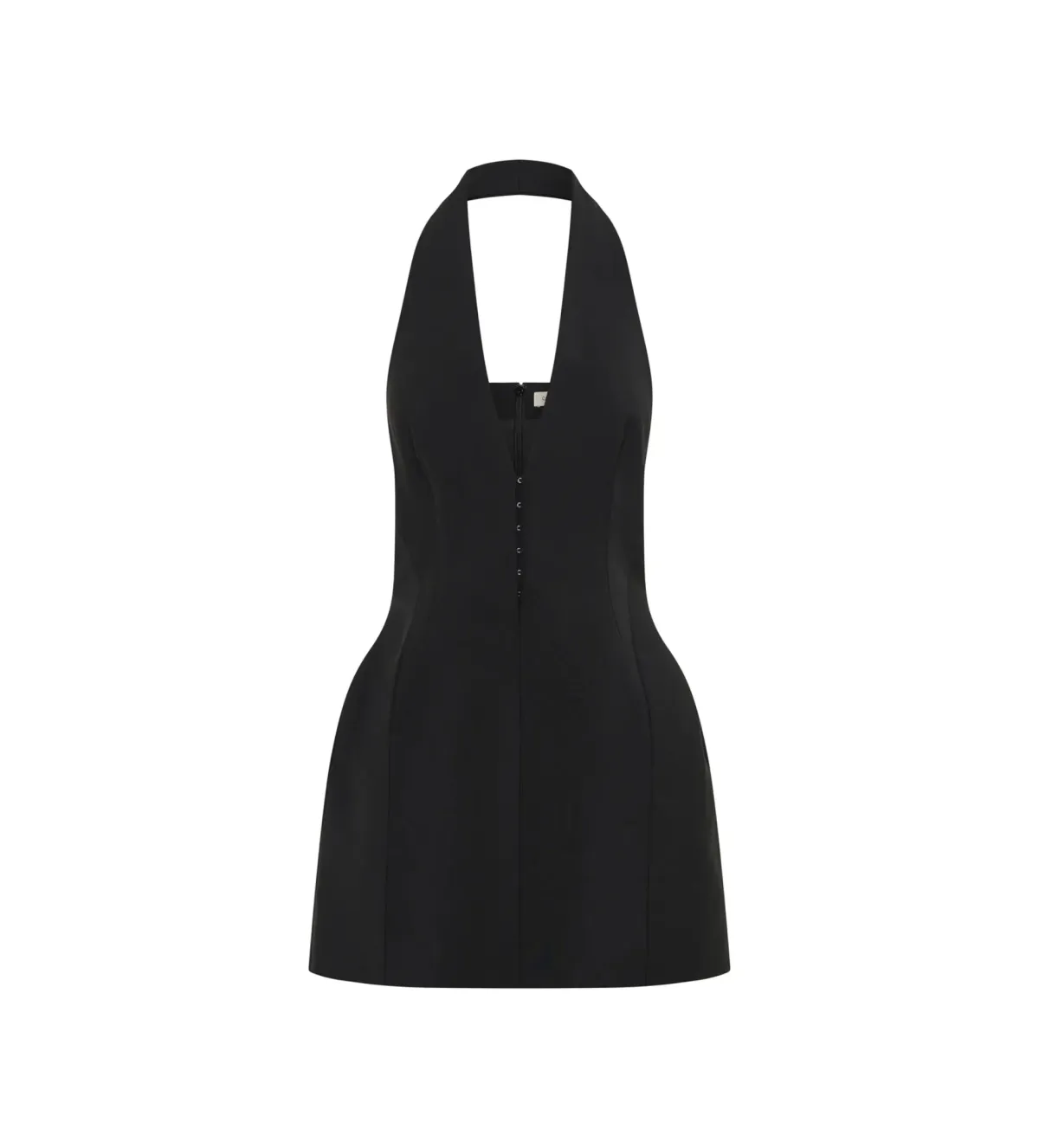 Camila And Marc Petra Halterneck Mini Dress in Black AU 8 - Image 4