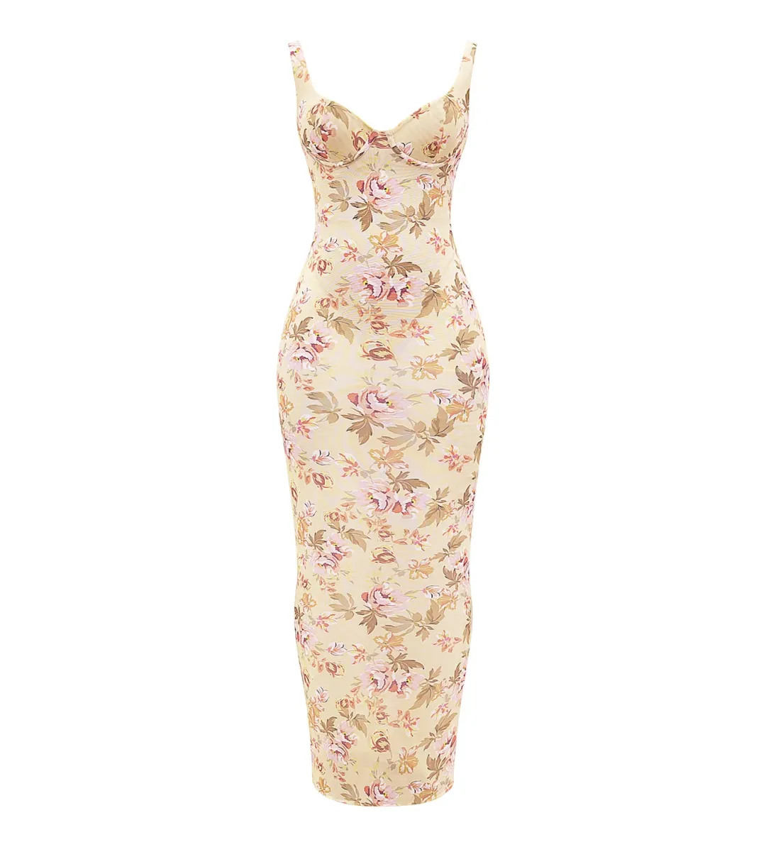 House of CB Robina Honeyflower Sheer Maxi Dress Print Size XS/AU 6 for rent on The Volte - main image