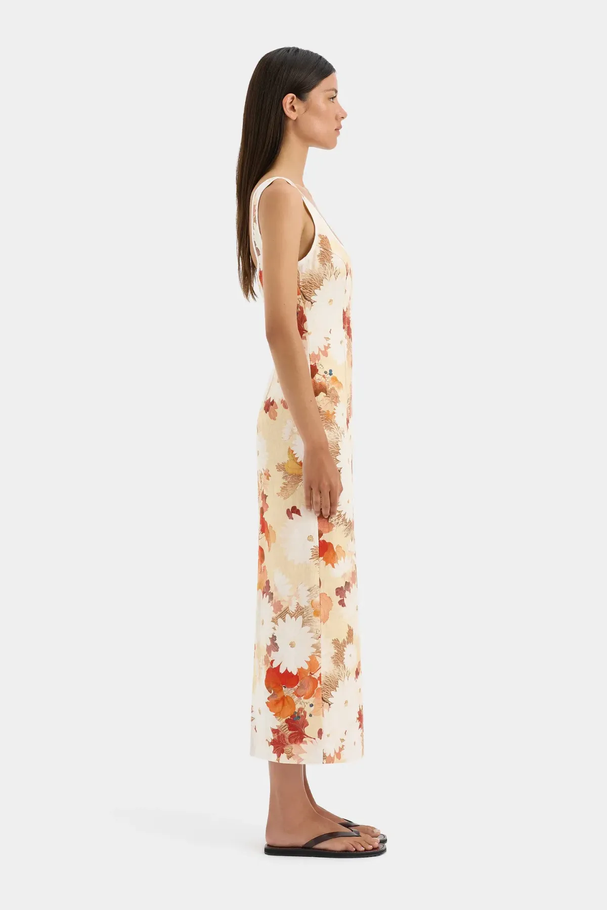 Sir The Label Jessamine Midi Dress Floral Size 8 - Image 3