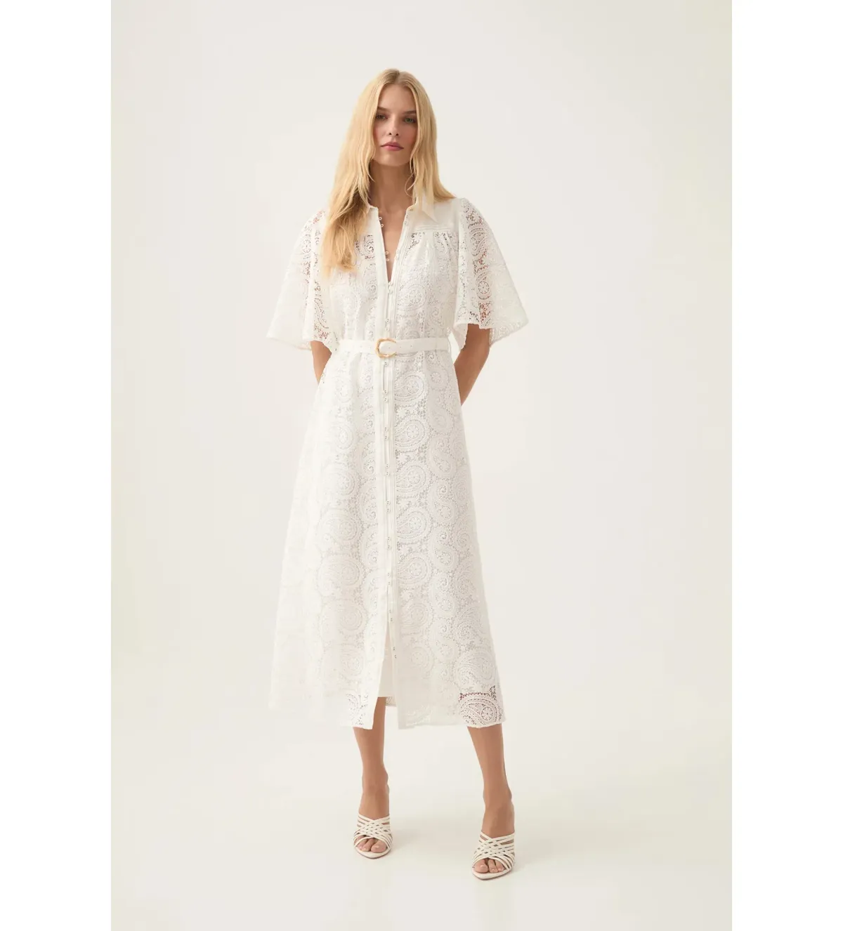 Aje Laicey Paisley Midi Dress Size 8 - Image 1