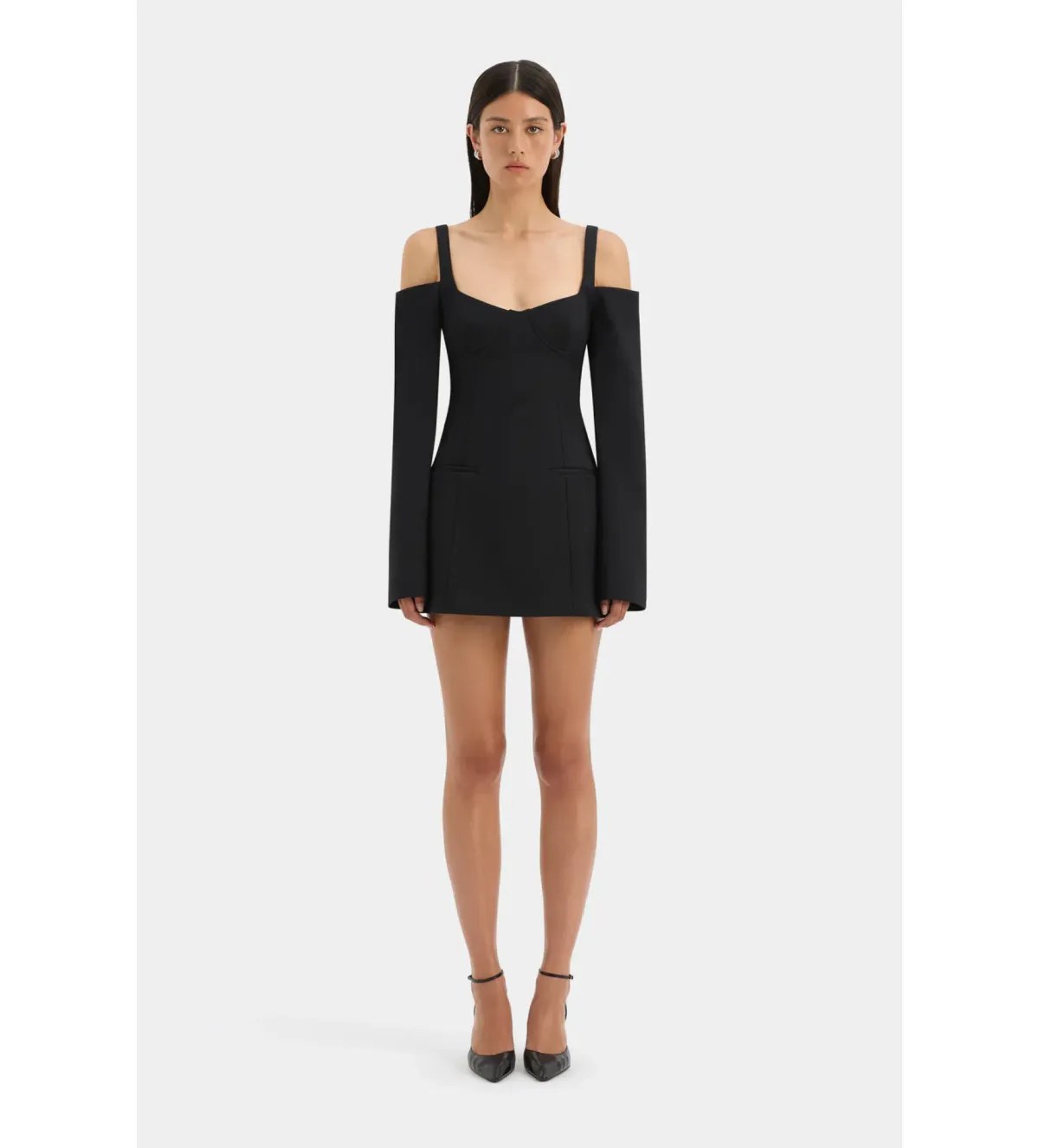 Sir Sandrine Long Sleeve Mini in Black Size AU 6 - Image 1