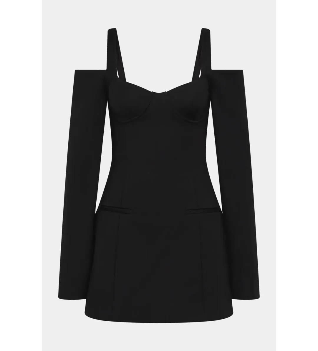 Sir Sandrine Long Sleeve Mini in Black Size AU 6 for rent on The Volte - main image