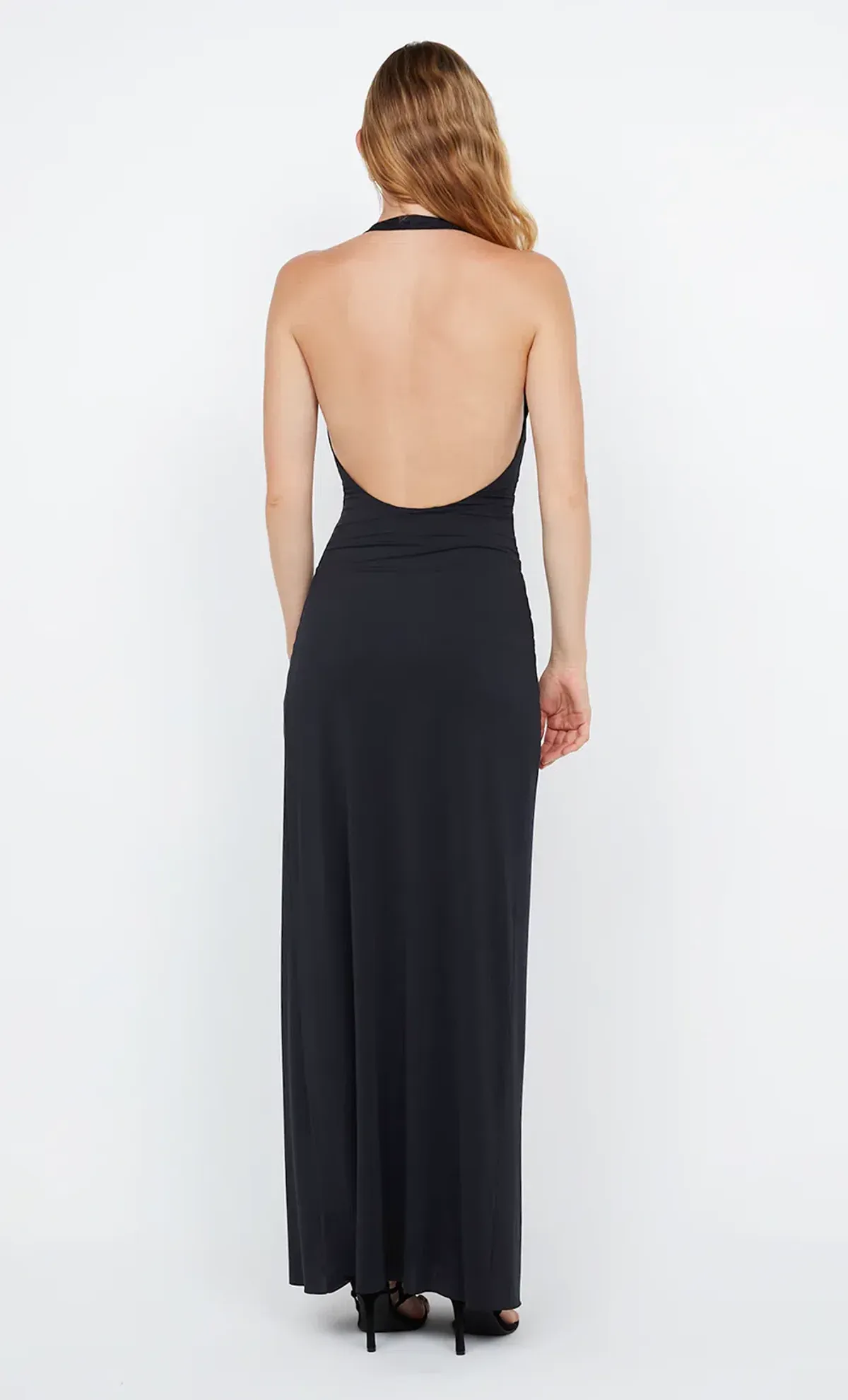 Bec and Bridge Tillie Drape Maxi Dress Black Size 8 - Image 2