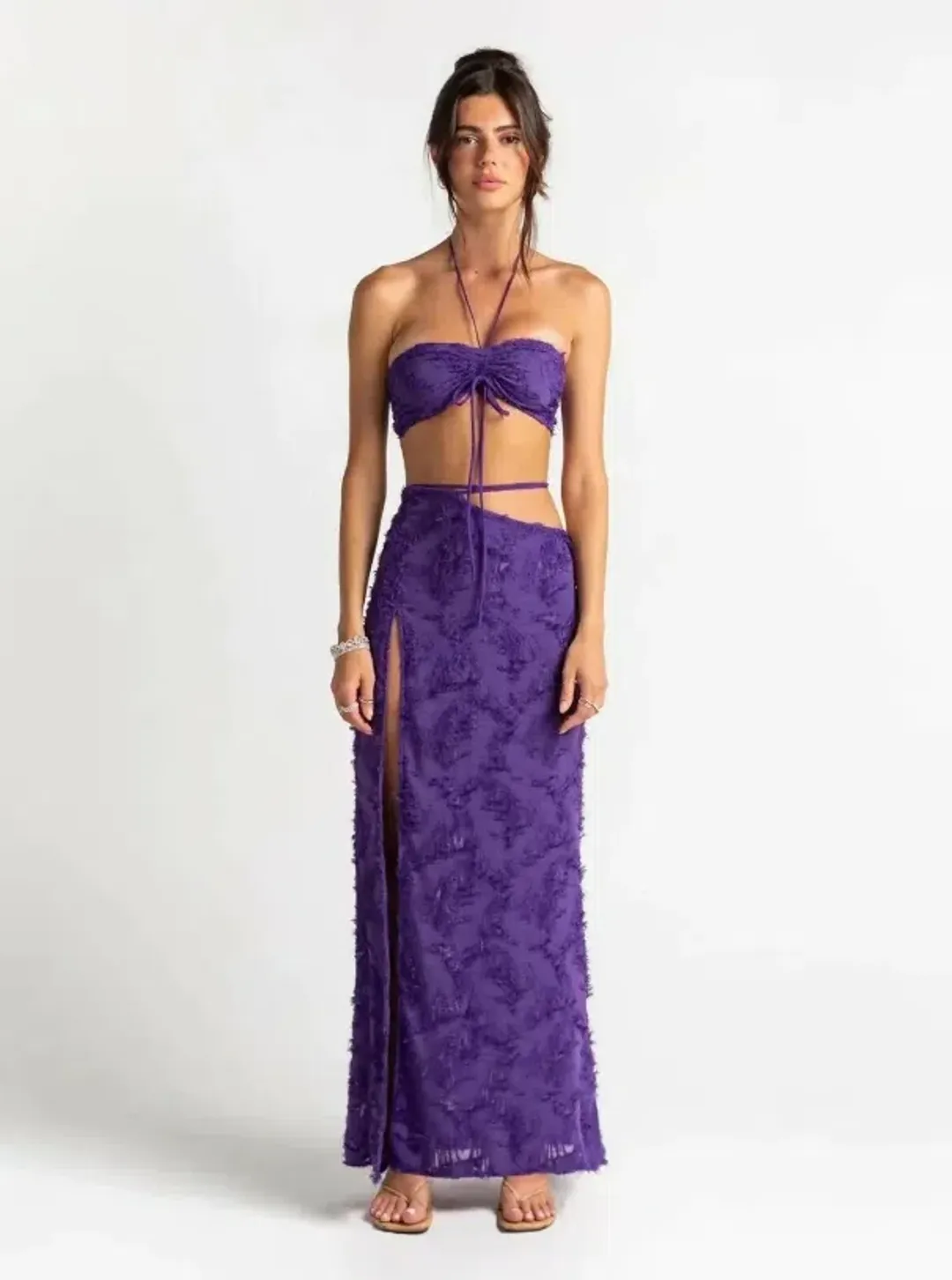 Arcina Ori Izzi Set Purple Maxi Size AU 8 for rent on The Volte - main image