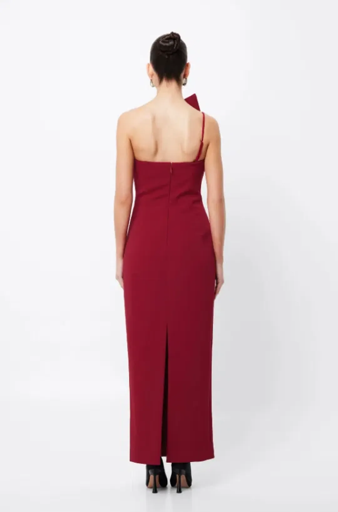 Mossmann Common Emotion Midi Crimson Dress in Red Size AU 10 for rent on The Volte - main image