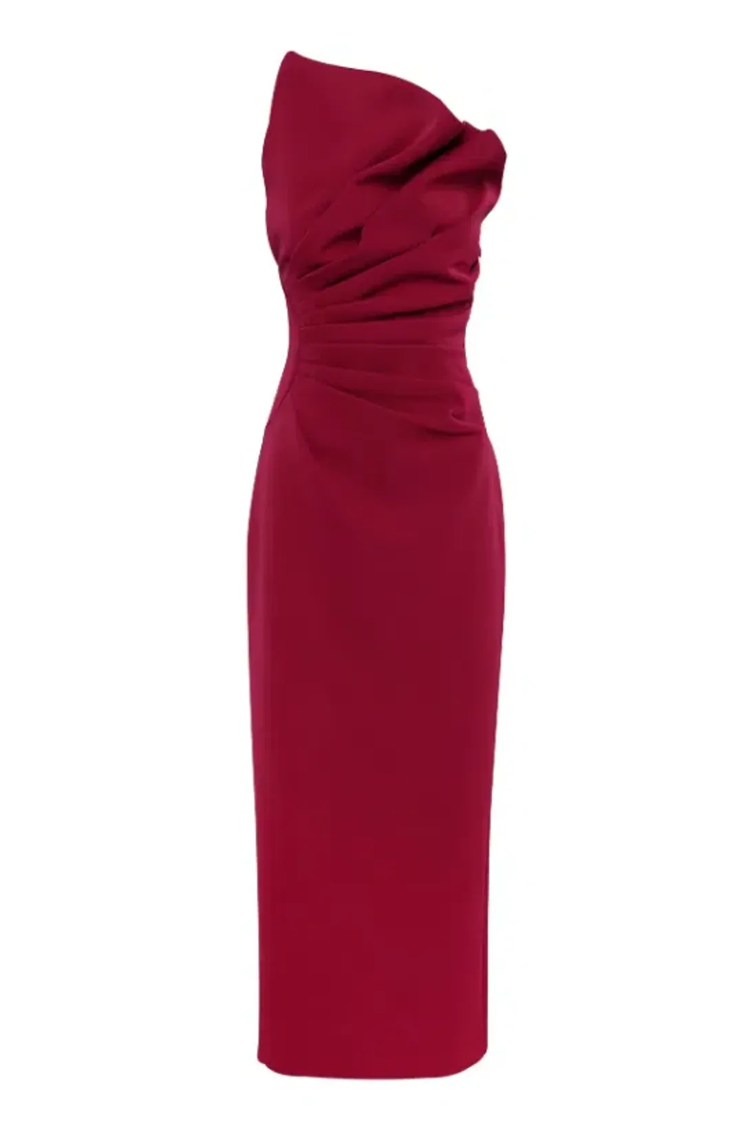 Mossmann Common Emotion Midi Crimson Dress in Red Size AU 10 for rent on The Volte - main image