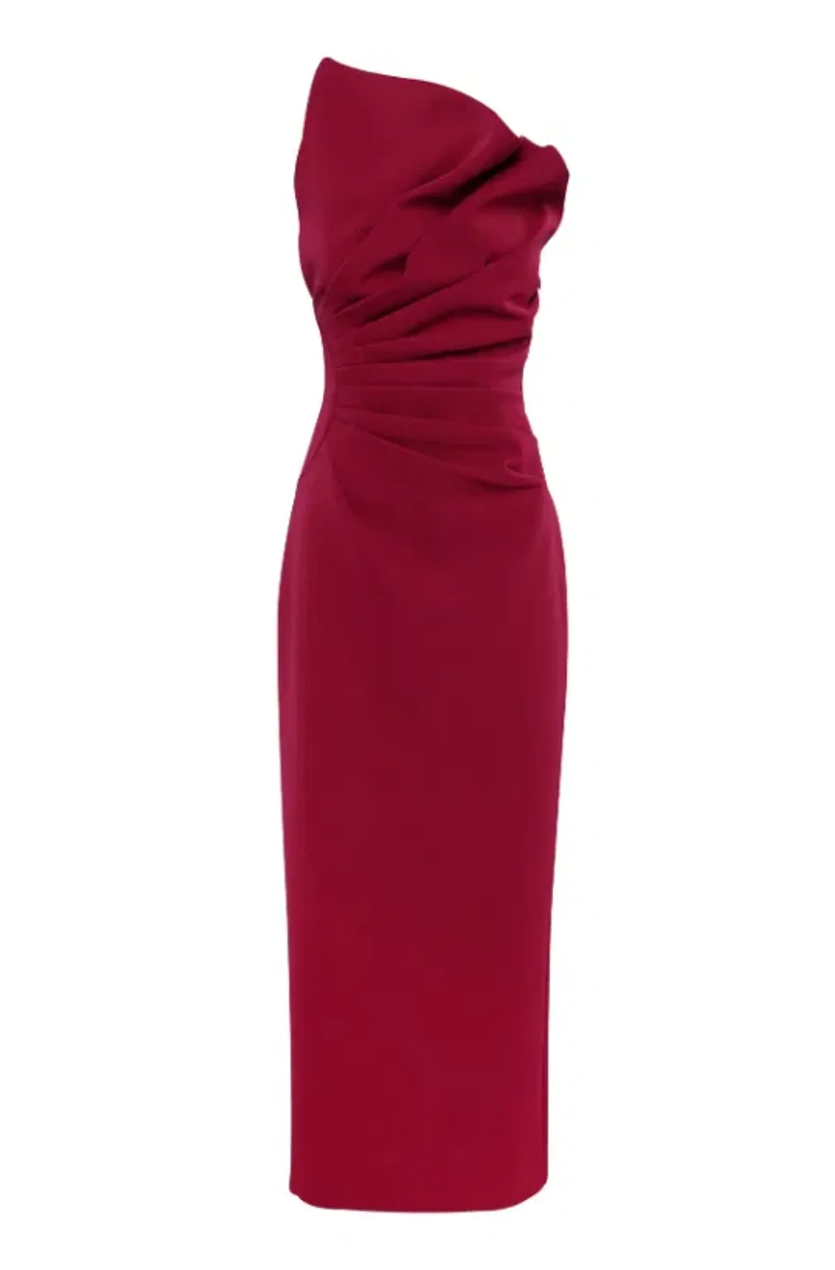 Mossmann Common Emotion Midi Crimson Dress in Red Size AU 10 - Image 4