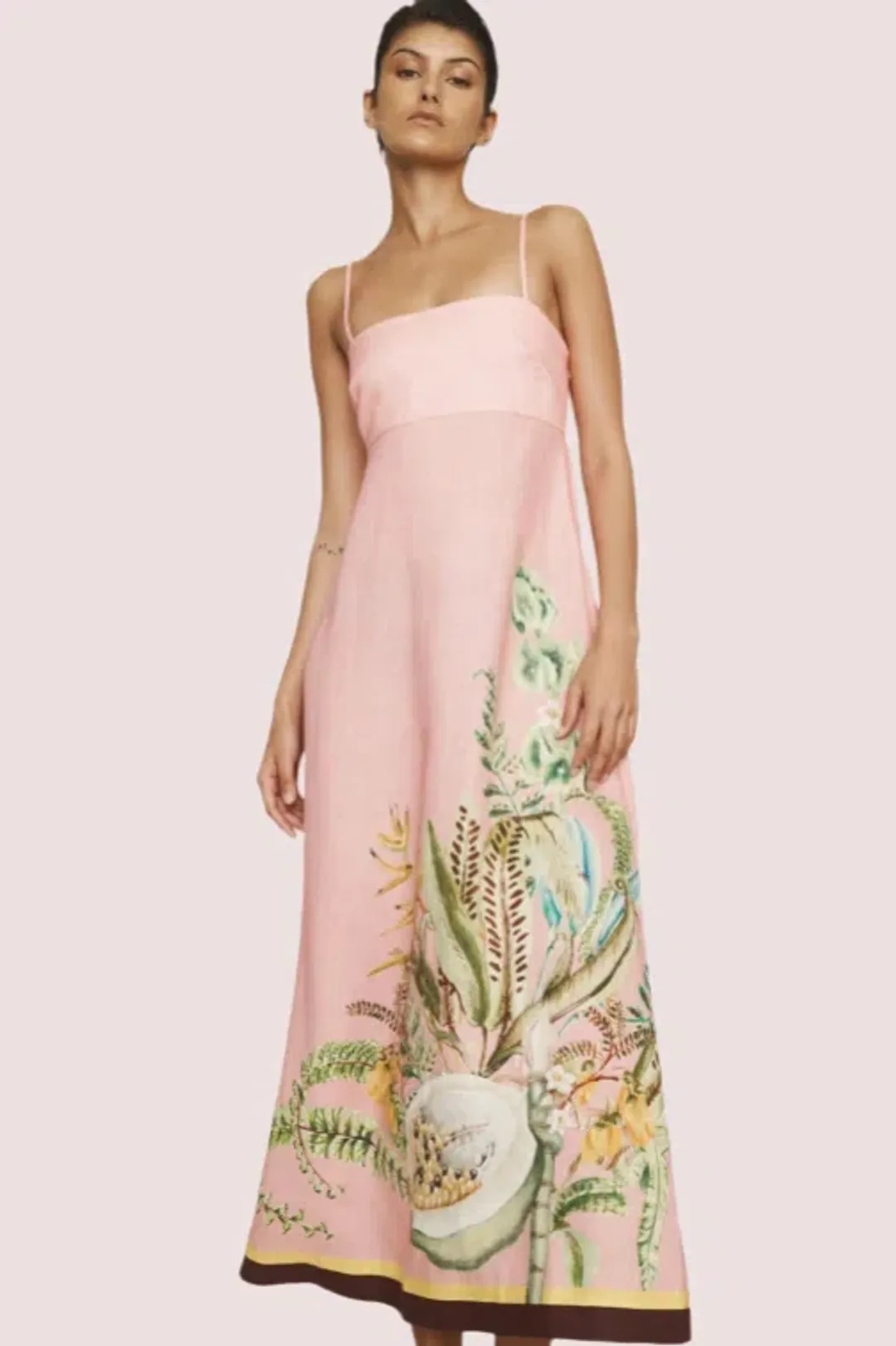 Alemais Papaya Sundress Size 10 for rent on The Volte - main image