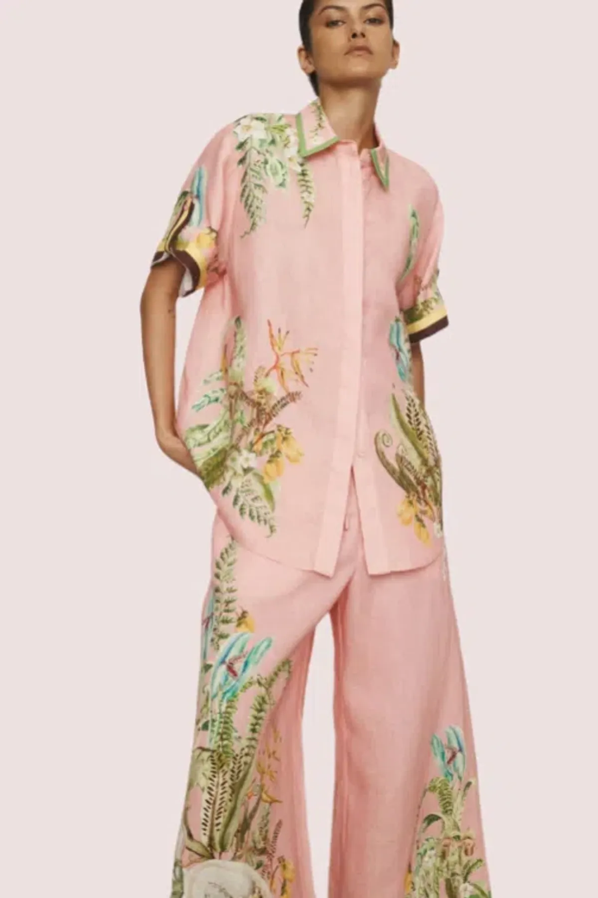 Alemais Papaya Shirt and Pant Set Size 10 - Image 1