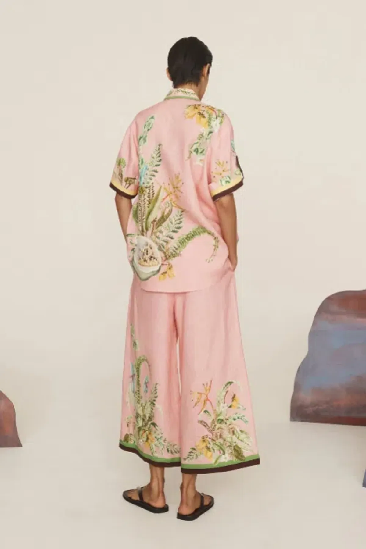 Alemais Papaya Shirt and Pant Set Size 10 - Image 3