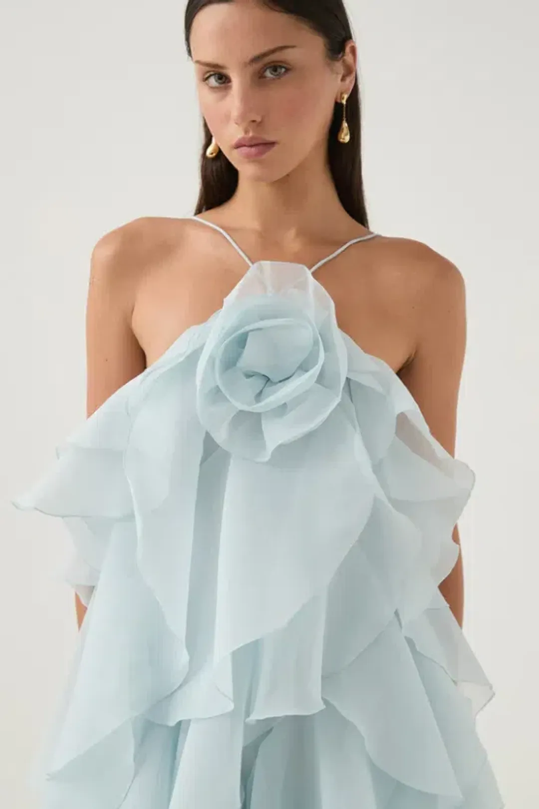 Aje Pandorea Blue Maxi Dress Size 8 for rent on The Volte - main image