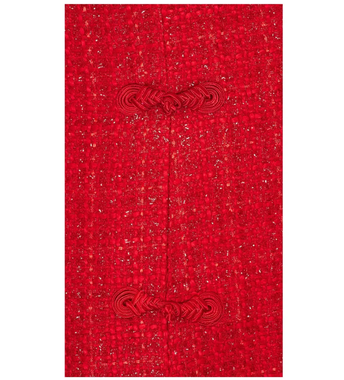 Sau Lee Natasha Tweed Mini Dress in Red Size 8 - Image 5