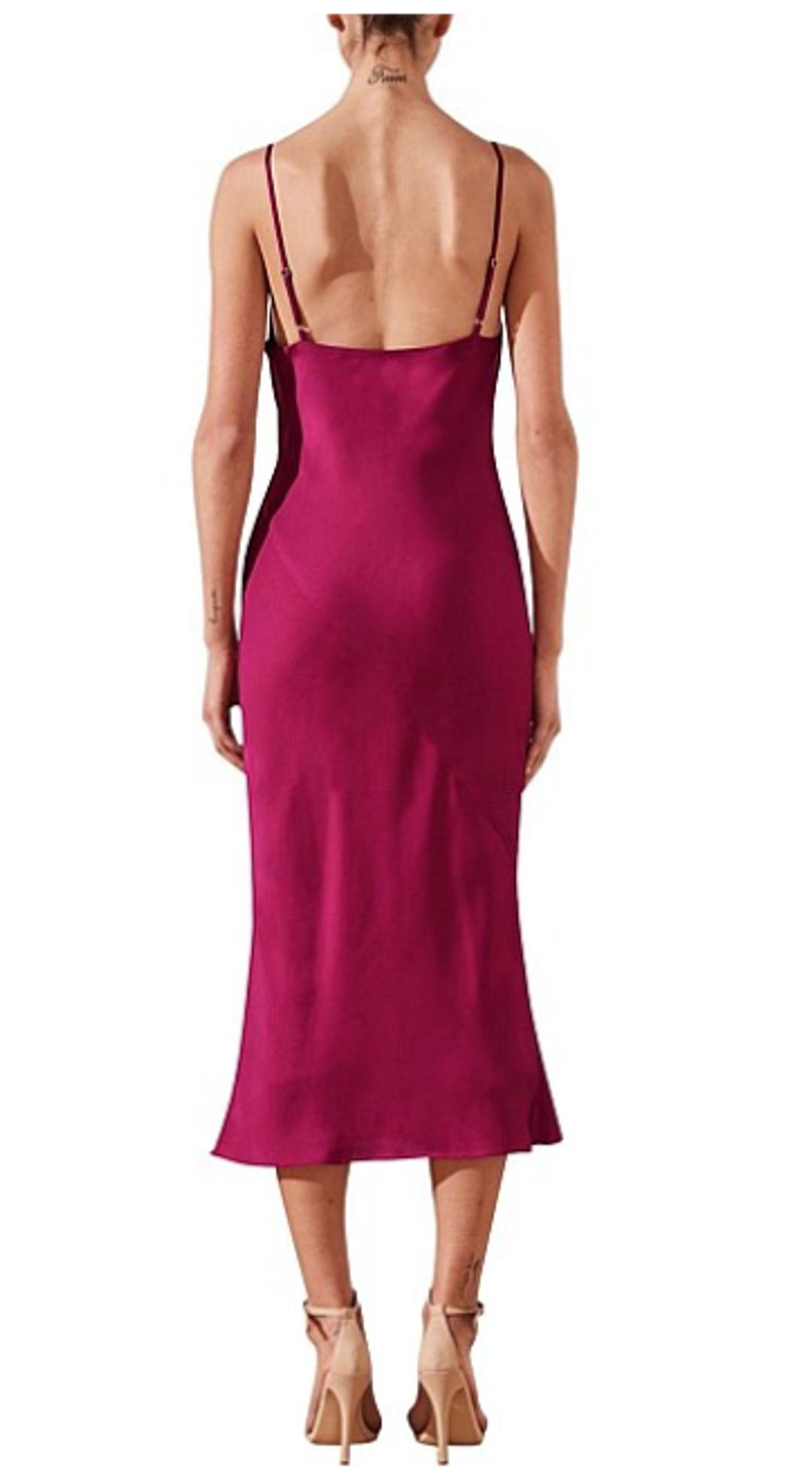 Shona Joy Sawyer Slip Dress Fuchsia Size 8 for rent on The Volte - main image