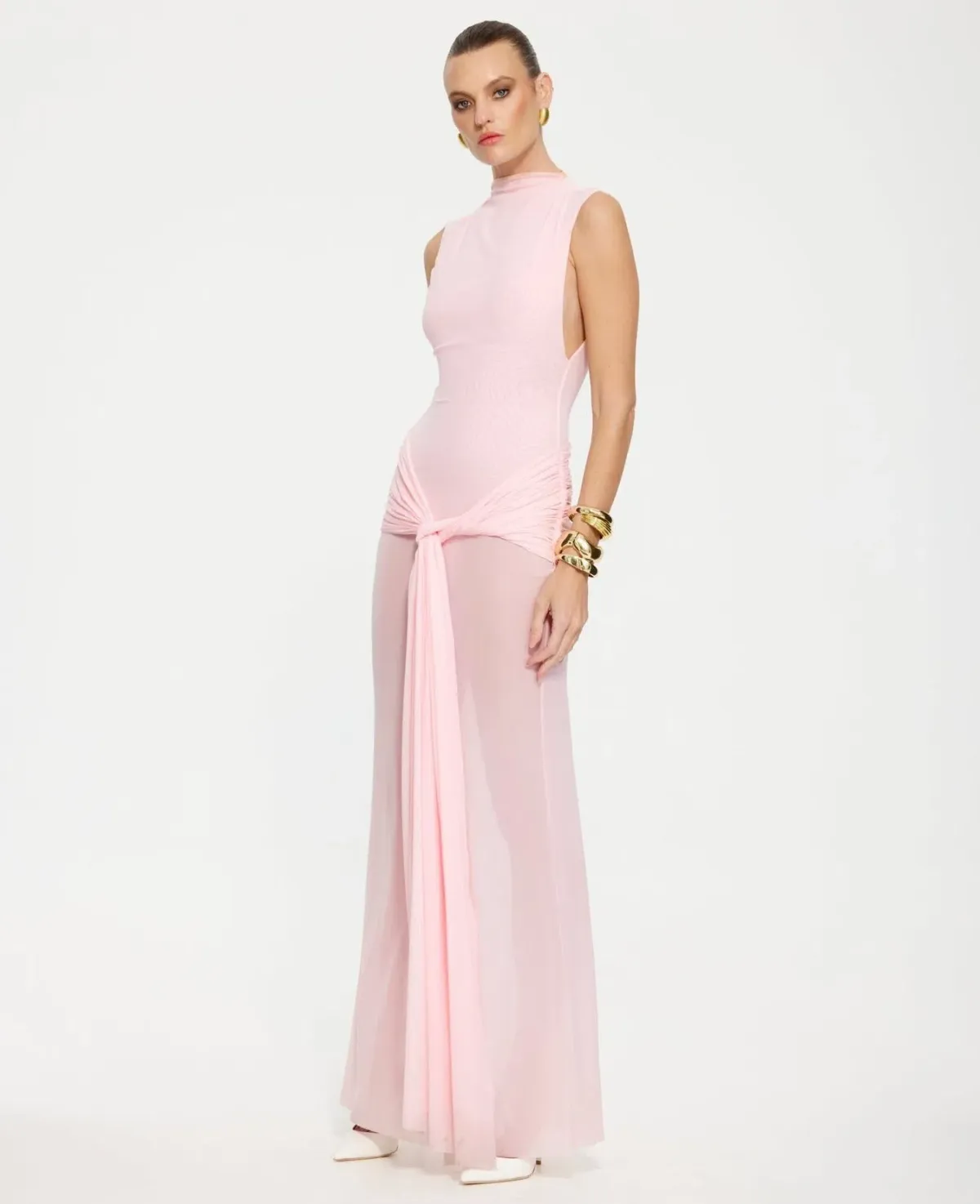 Effie Kats Roza Maxi Dress Petal Pink Size 6  - Image 1