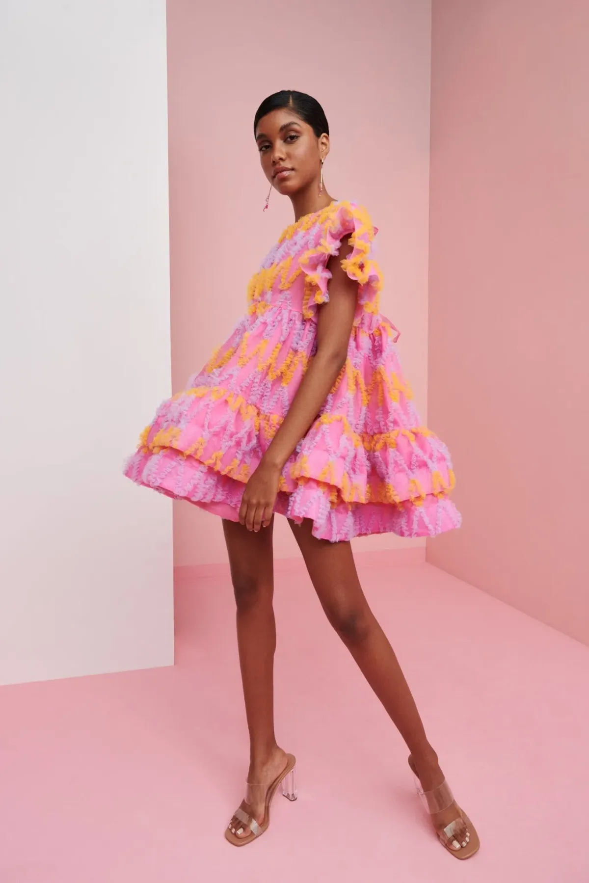 CeliaB Coral Mini Dress Pink Multi Size M / AU 10 - Image 2