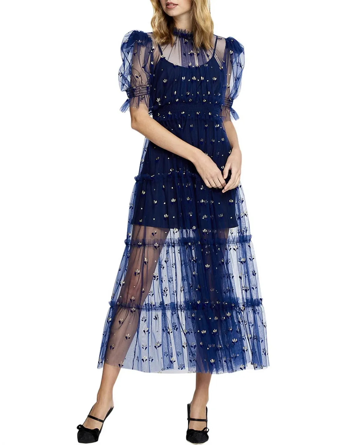 Alice McCall Cowboy Tears Midi Dress Blue Size 8 - Image 5