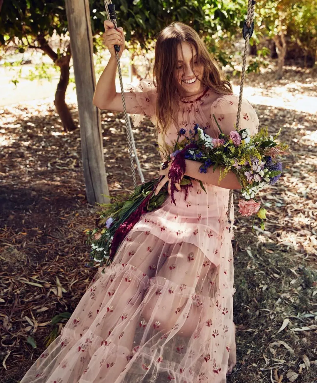 Alice McCall Cowboy Tears Midi Dress Pink Size AU 8  for rent on The Volte - main image