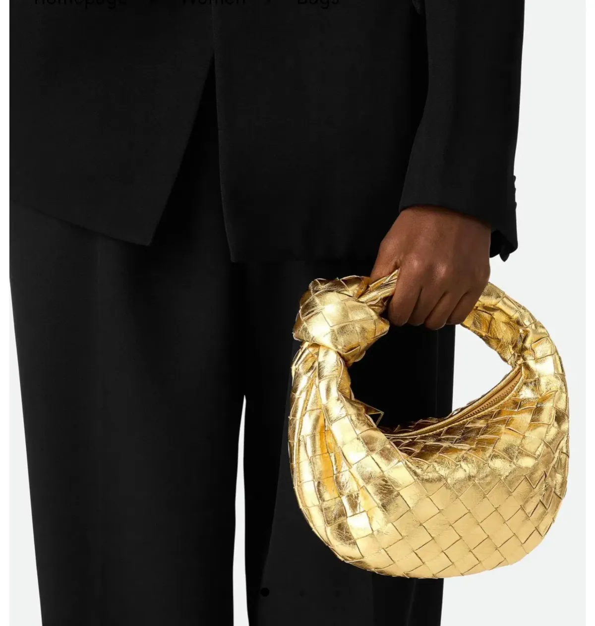 Bottega Veneta Mini Jodie Gold - Image 2